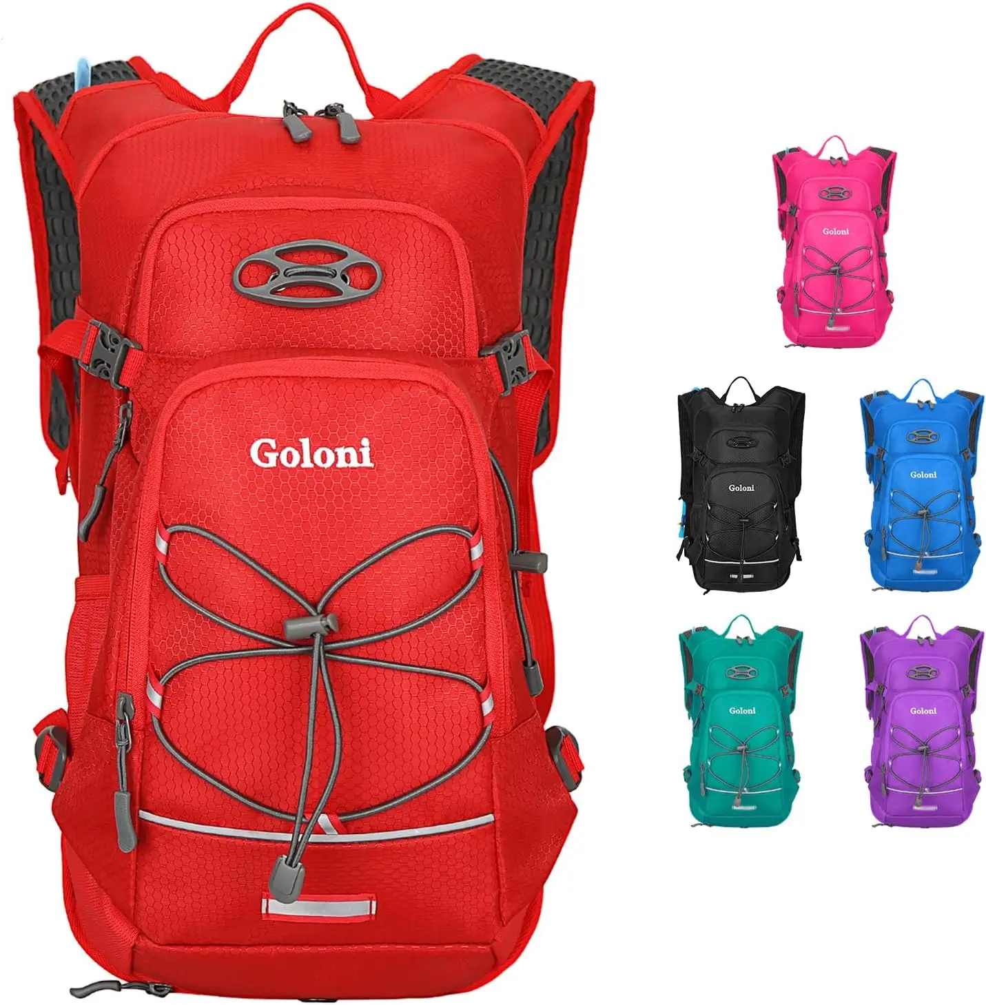 Hydration Backpack, Lightweight Hiking Backpack with 2L Water Bladder, Leak-Proof Water Backpack for Biking Running Festival
Hydration Backpack, Lightweight Hiking Backpack with 2L Water Bladder, Leak-Proof Water Backpack for Biking Running Festival