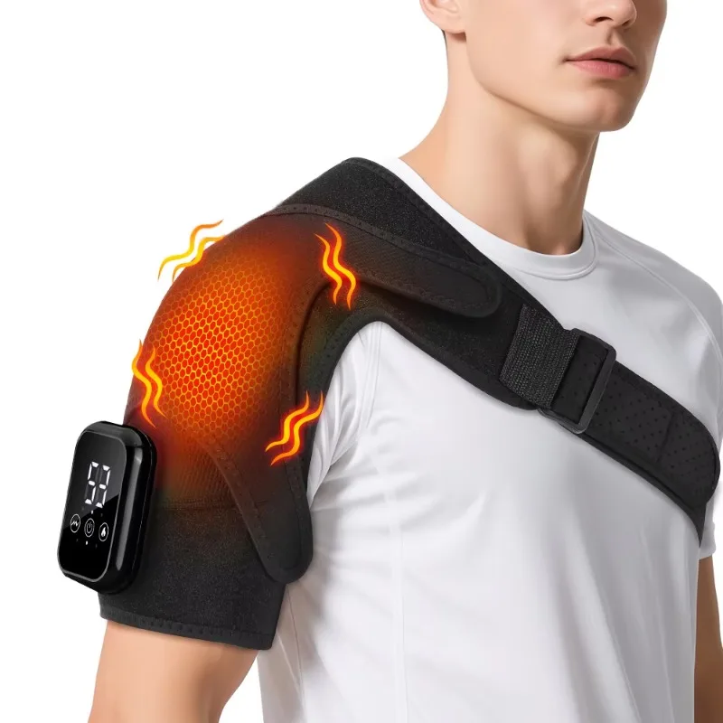 Wireless heating vibration shoulder wrapping pain relief massager hot compress shoulder support massage belt
Wireless heating vibration shoulder wrapping pain relief massager hot compress shoulder support massage belt