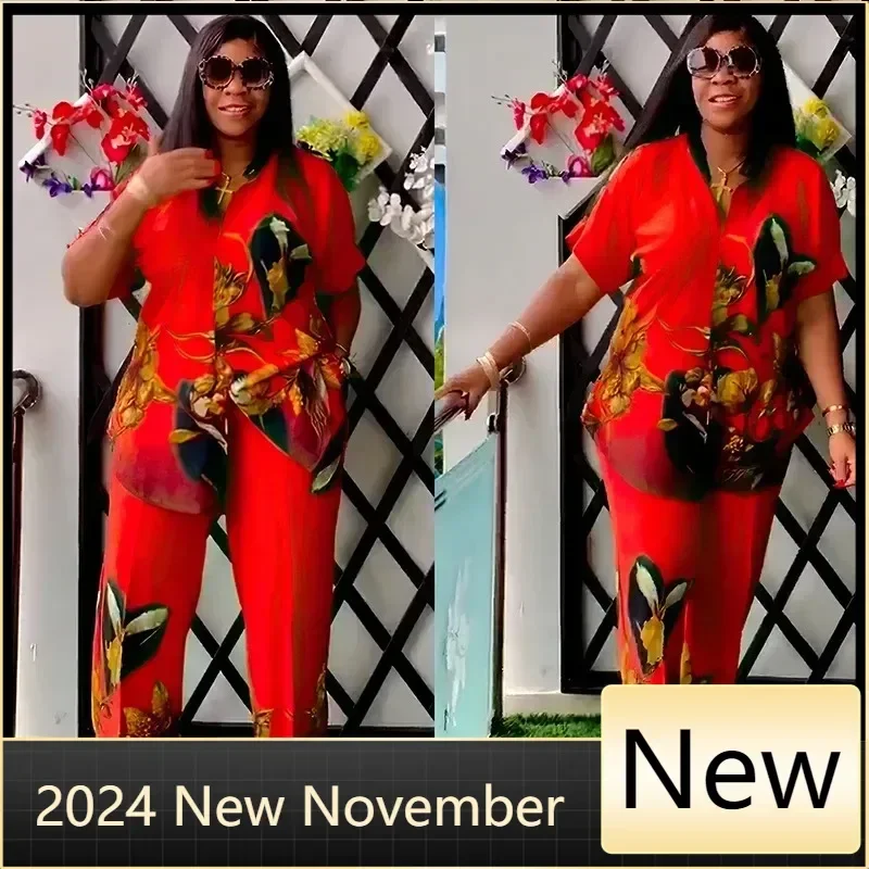 Customized Outfits 2 Piece African Clothes for Women Summer 2025 Fashion African Short Sleeve Polyester Print Top Long Pant Matc
Customized Outfits 2 Piece African Clothes for Women Summer 2025 Fashion African Short Sleeve Polyester Print Top Long Pant Matc