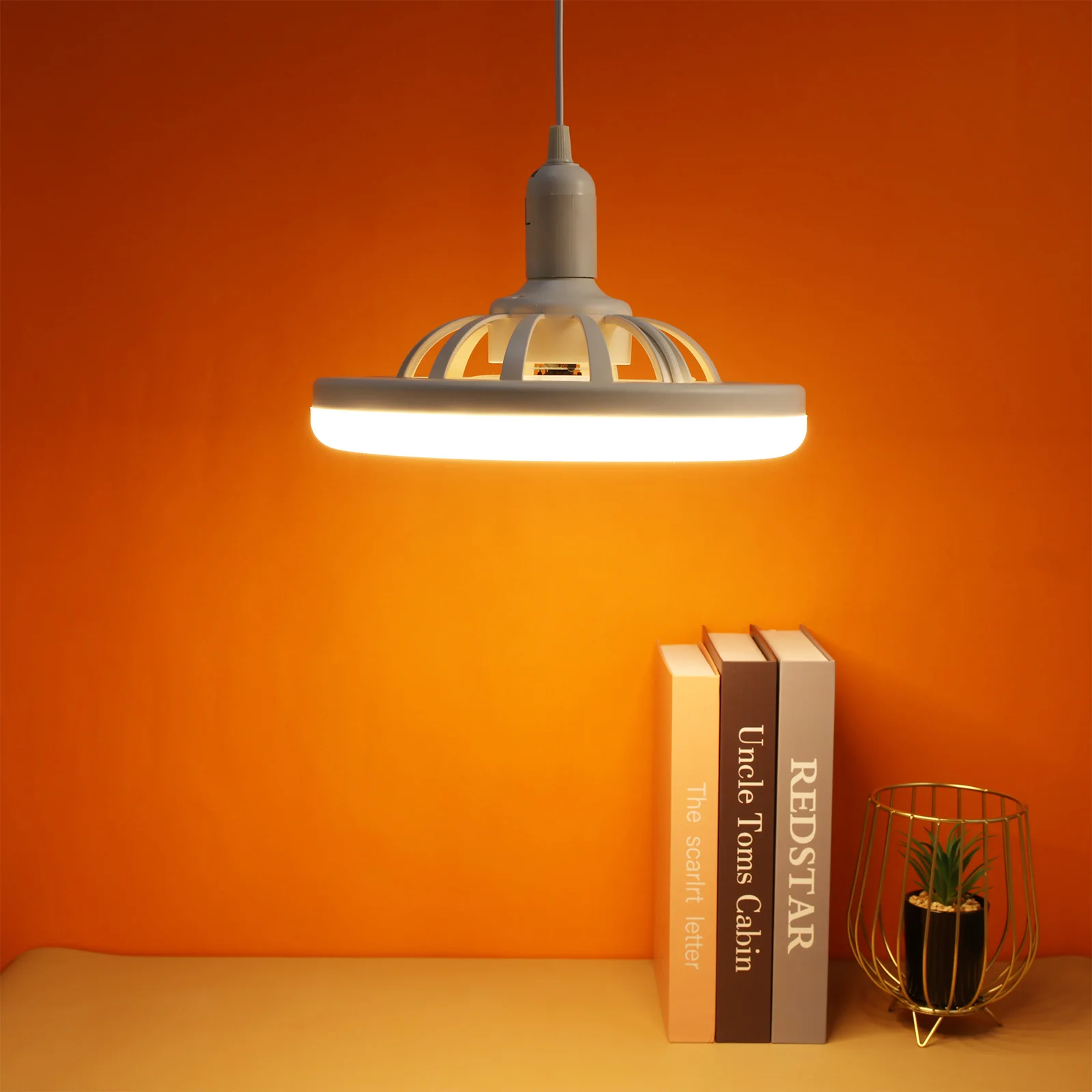 Modern LED Ceiling Light Remote Control Yellow 3-Speed Dimmable Living Room Bedroom Kitchen Fan Lamp E27 Thread LED Fan
Modern LED Ceiling Light Remote Control Yellow 3-Speed Dimmable Living Room Bedroom Kitchen Fan Lamp E27 Thread LED Fan