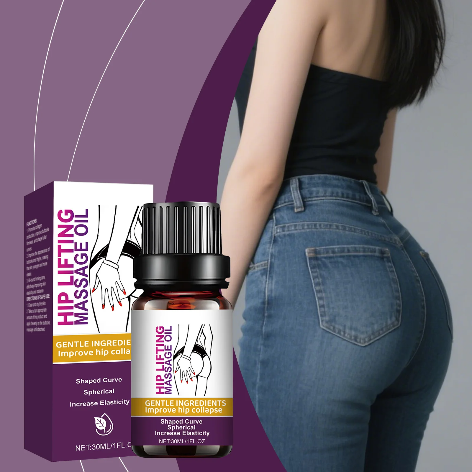 Ricinus Hip Tightening Essential Oil Promote Collagen Production Boosting Hip Muscles Improve Sagging Body Shaping Massage Oil
Ricinus Hip Tightening Essential Oil Promote Collagen Production Boosting Hip Muscles Improve Sagging Body Shaping Massage Oil
