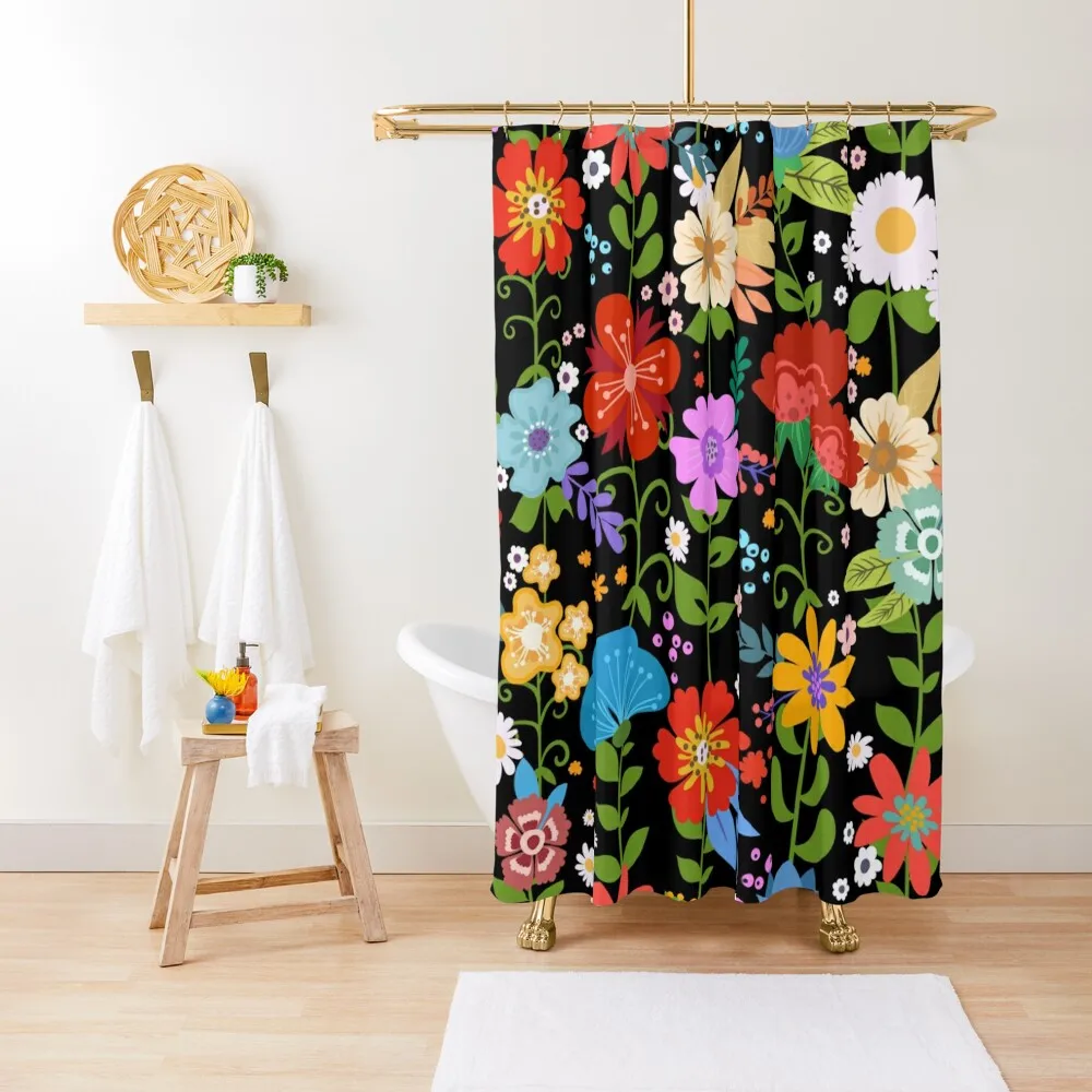 Mexican Floral Folk Art Shower Curtain Anime Shower Accessories For Shower And Services Curtain
Mexican Floral Folk Art Shower Curtain Anime Shower Accessories For Shower And Services Curtain