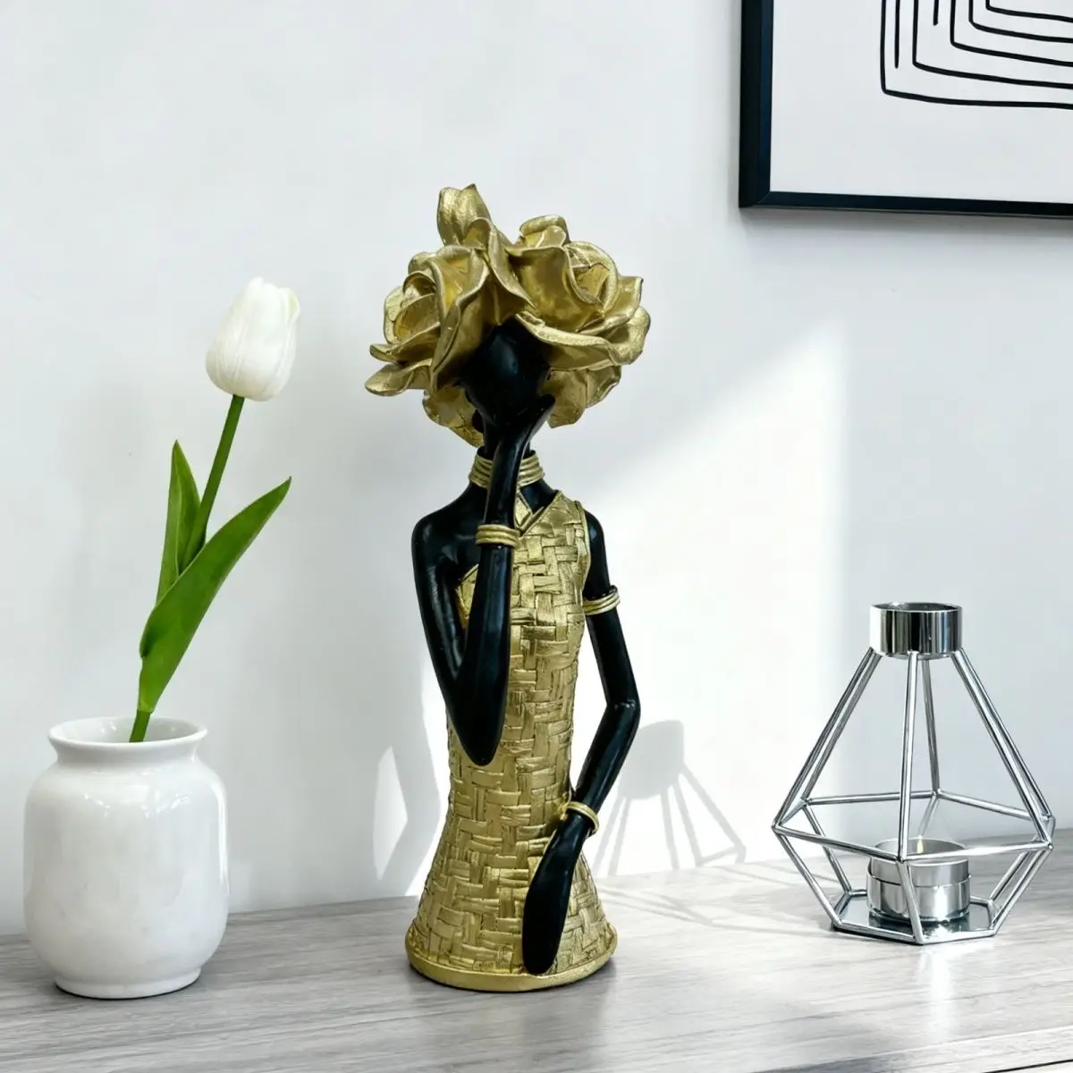 African Tribal Home Decor Vintage Resin Sculpture Collected ornaments Bohemian Living Room Entryway Decoration for Bar Table
African Tribal Home Decor Vintage Resin Sculpture Collected ornaments Bohemian Living Room Entryway Decoration for Bar Table