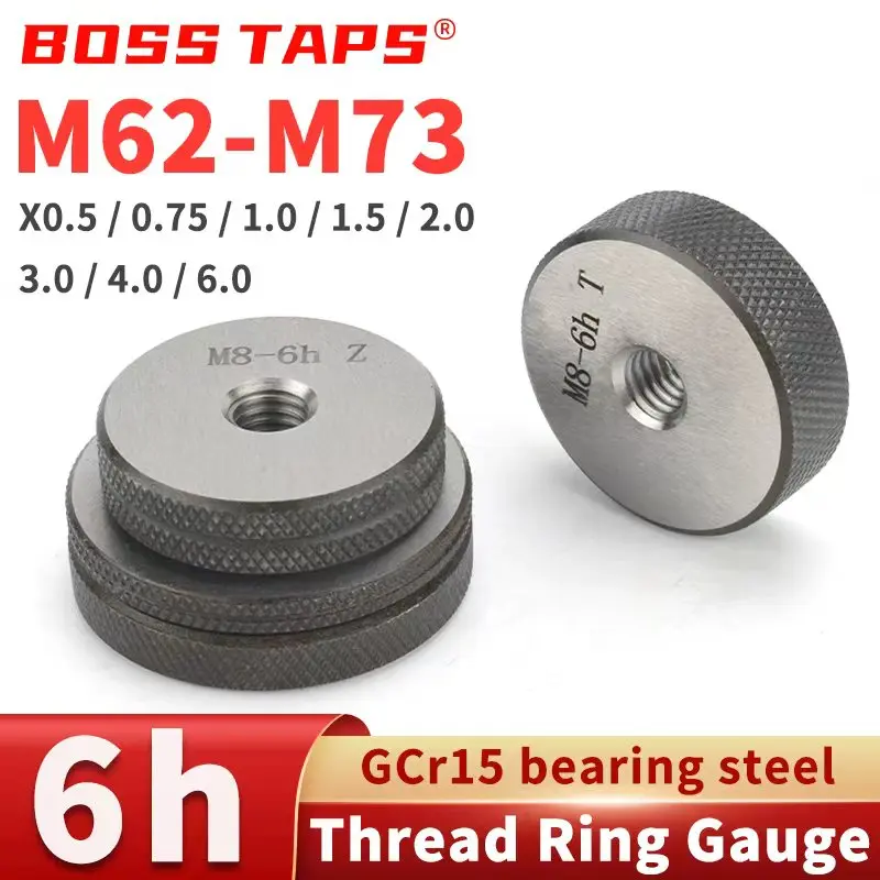 Boss Taps 1SET (1*GO+1*NOGO) 6h M62-M73 Метрическое кольцо с мелкой зубчатой резьбой слишкомX0,5/0,75/1/1,5/2/3/4/6
Boss Taps 1SET (1*GO+1*NOGO) 6h M62-M73 Метрическое кольцо с мелкой зубчатой резьбой слишкомX0,5/0,75/1/1,5/2/3/4/6