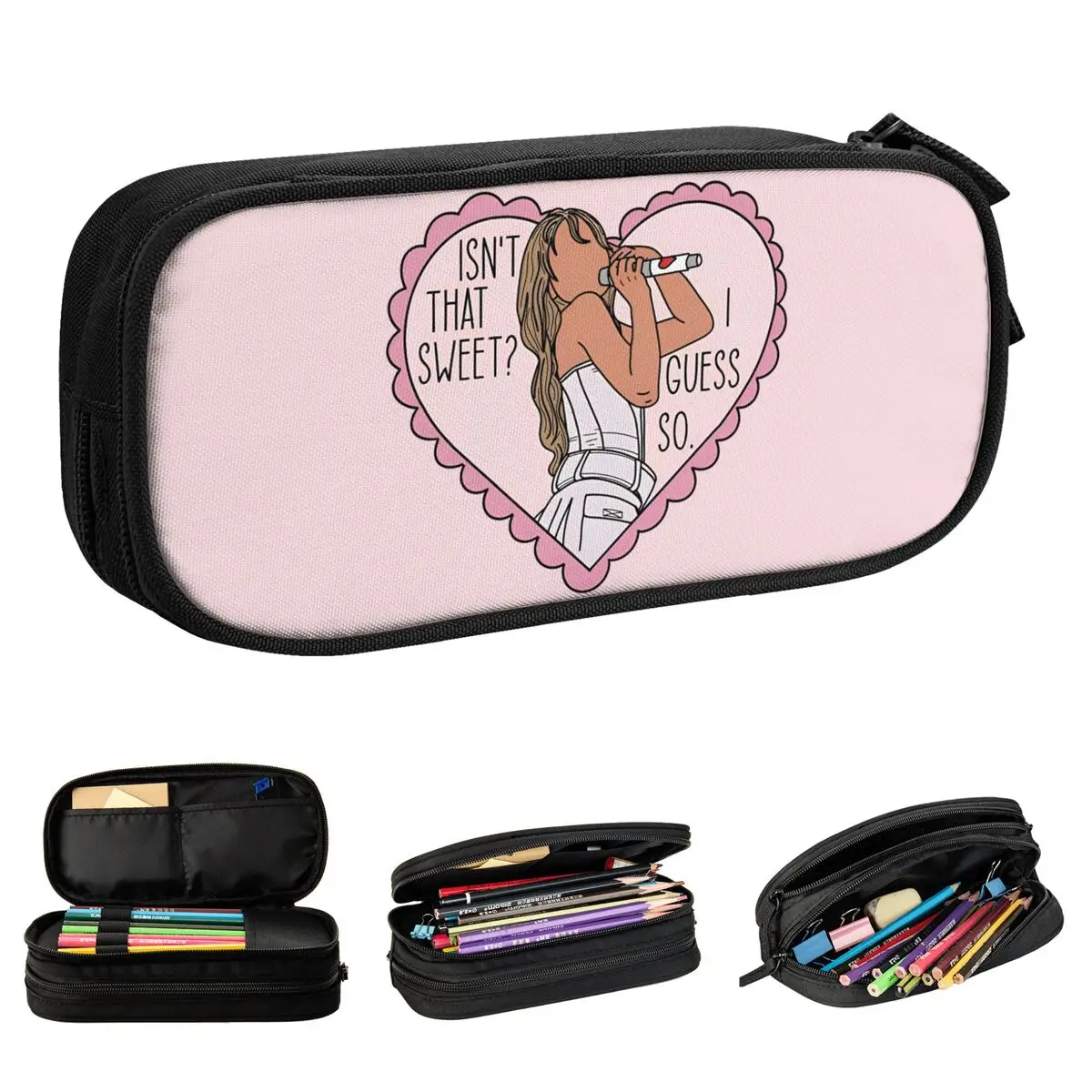 Sabrina Carpenter Isn't That Sweet Pencil Case Pencil Pouch Pen for Student Big Capacity Bags Office Zipper Stationery
Sabrina Carpenter Isn't That Sweet Pencil Case Pencil Pouch Pen for Student Big Capacity Bags Office Zipper Stationery