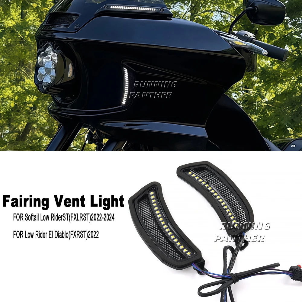 Для Harley Softail Low Rider ST FXLRST Low Rider El Diablo FXRST 2022-2024 новый аксессуар для мотоцикла светодиодный обтекатель вентиляционные огни
Для Harley Softail Low Rider ST FXLRST Low Rider El Diablo FXRST 2022-2024 новый аксессуар для мотоцикла светодиодный обтекатель вентиляционные огни