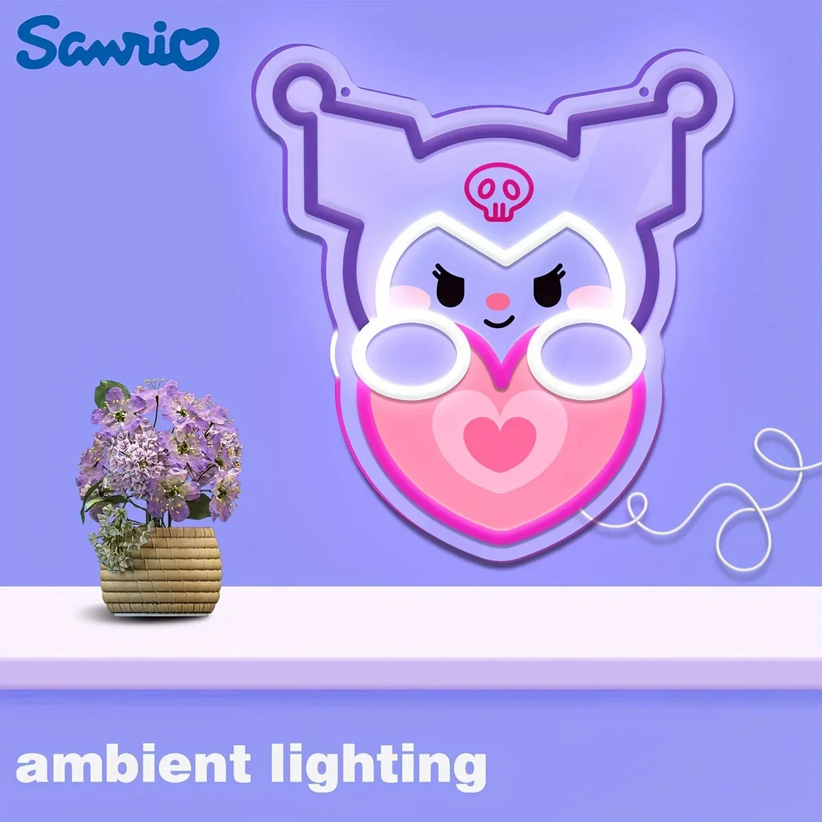 Неоновая вывеска Sanrio Kuromi в стиле аниме для декора стен, разноцветные пластиковые неоновые светильники с питанием от USB для спальни, дома, вечеринки, KTV, подарки
Неоновая вывеска Sanrio Kuromi в стиле аниме для декора стен, разноцветные пластиковые неоновые светильники с питанием от USB для спальни, дома, вечеринки, KTV, подарки