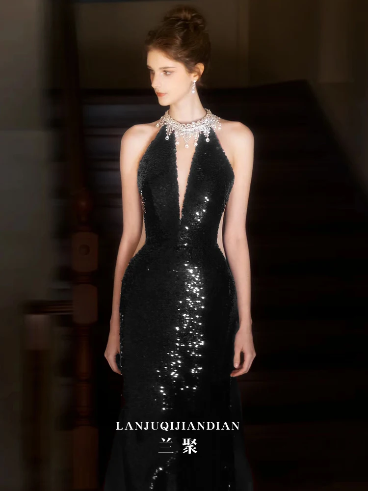 Bla Sequin Fi Tail Wedding Dr Long Evening Gown Adult aduation Dr Faionable Ele Luxury Adult Ceremony Dr
Bla Sequin Fi Tail Wedding Dr Long Evening Gown Adult aduation Dr Faionable Ele Luxury Adult Ceremony Dr