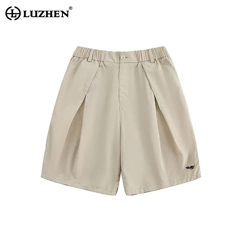 LUZHEN Solid Color High Quality Fold Design Elastic Waist Shorts Men's 2025 Summer Loose Straight Casual Pants Clothes JY1797
LUZHEN Solid Color High Quality Fold Design Elastic Waist Shorts Men's 2025 Summer Loose Straight Casual Pants Clothes JY1797