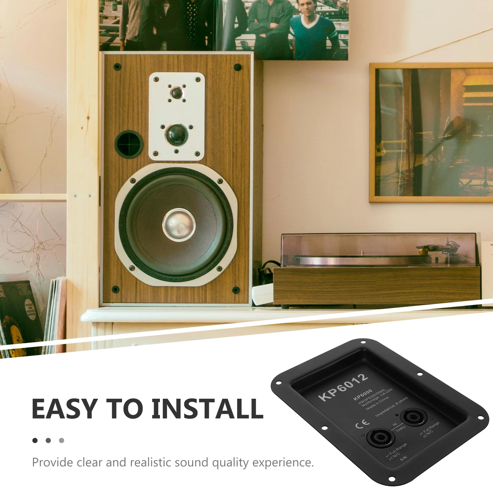 Speaker Box Terminal Iron Material Gold Plated Sturdy Durable Loudspeaker Terminal Junction Box for Speaker Repair
Speaker Box Terminal Iron Material Gold Plated Sturdy Durable Loudspeaker Terminal Junction Box for Speaker Repair