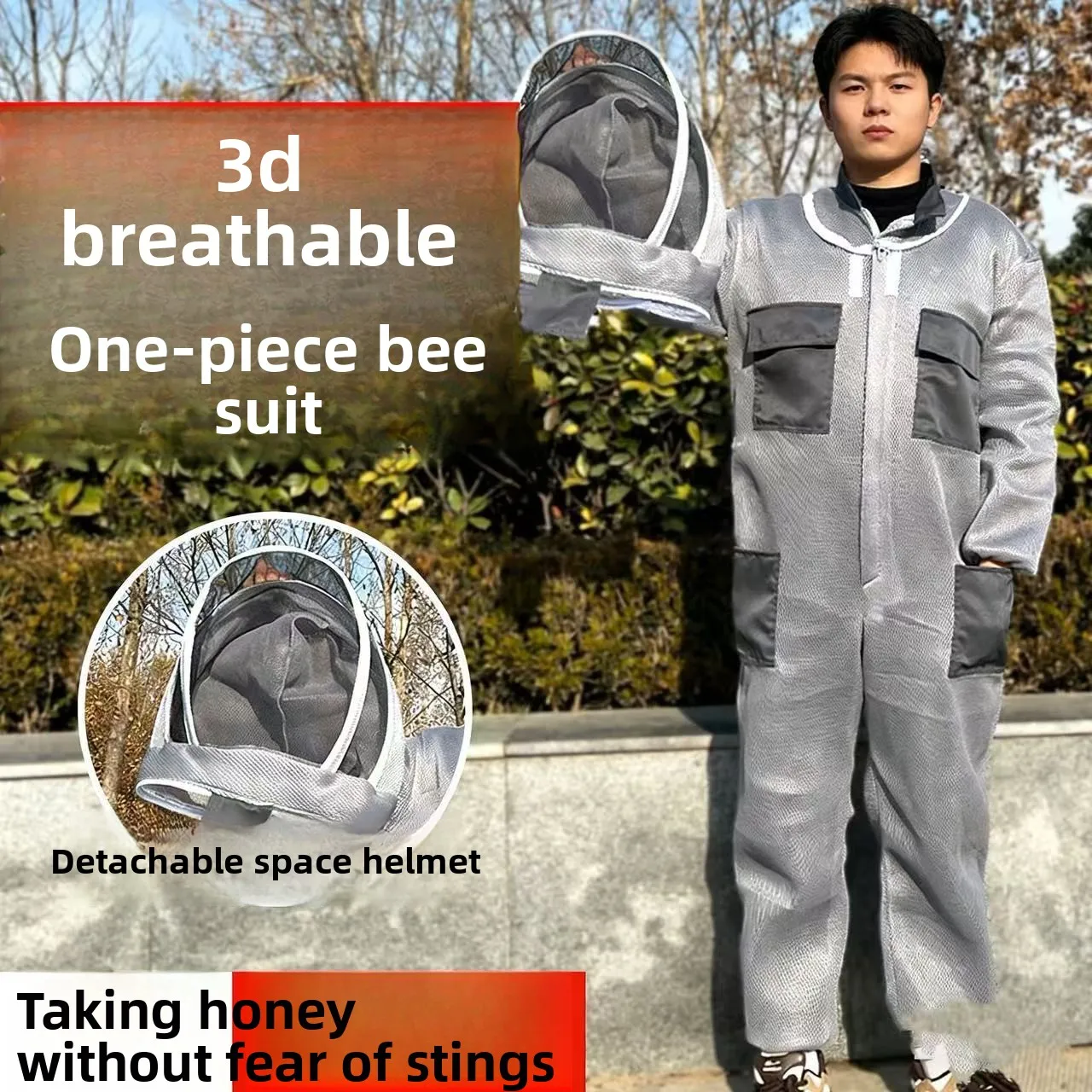 3D Cotton Full Body Beekeeper Suit Thickened One-Piece Ventilated Anti-Sting Beekeeping Clothes Full Set for Honey Harvesting
3D Cotton Full Body Beekeeper Suit Thickened One-Piece Ventilated Anti-Sting Beekeeping Clothes Full Set for Honey Harvesting