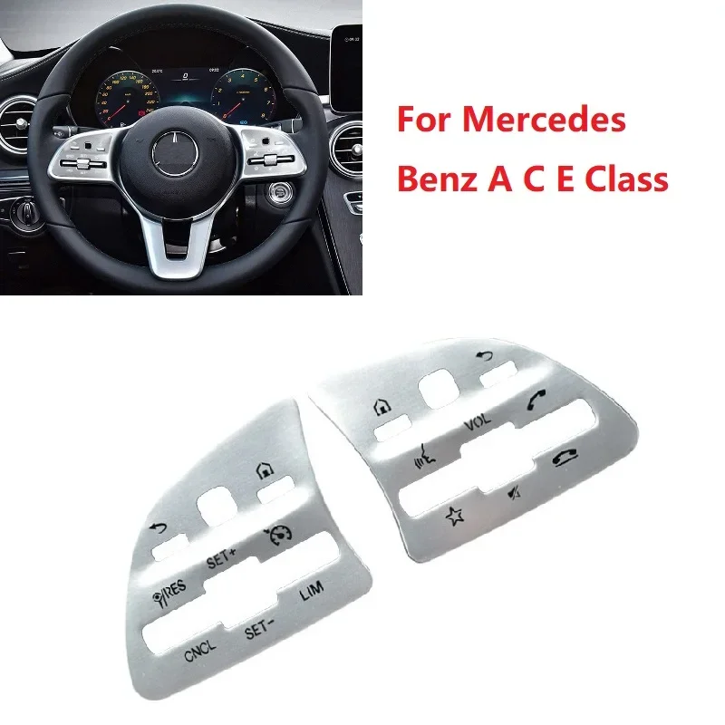 For Mercedes Benz A C E Class W177 W247 W205 W213 W167 X253 X167 X247 Aluminum Alloy Car Steering Wheel Button Cover Trim
For Mercedes Benz A C E Class W177 W247 W205 W213 W167 X253 X167 X247 Aluminum Alloy Car Steering Wheel Button Cover Trim