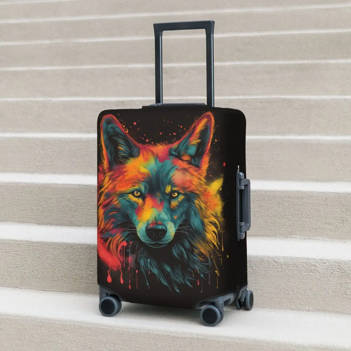 Dog Suitcase Cover Animal Head colorful Business Protector Holiday Elastic Luggage Supplies
Dog Suitcase Cover Animal Head colorful Business Protector Holiday Elastic Luggage Supplies