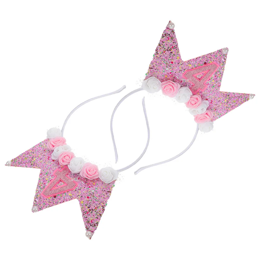 2Pcs Birthday Crown Headbands Glitter Princess Tiara Elastic Party Decoration Hair Accessories for
2Pcs Birthday Crown Headbands Glitter Princess Tiara Elastic Party Decoration Hair Accessories for