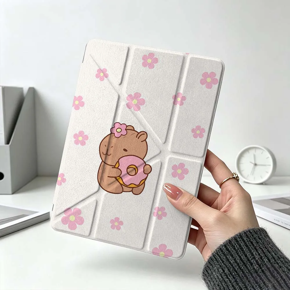 Cute Capybara Flower Pattern For Xiaomi Mi Pad 8 7 6 5 Pro Redmi Pad SE 2 Poco Pad Foldable 3Y Tablet Case Soft
Cute Capybara Flower Pattern For Xiaomi Mi Pad 8 7 6 5 Pro Redmi Pad SE 2 Poco Pad Foldable 3Y Tablet Case Soft