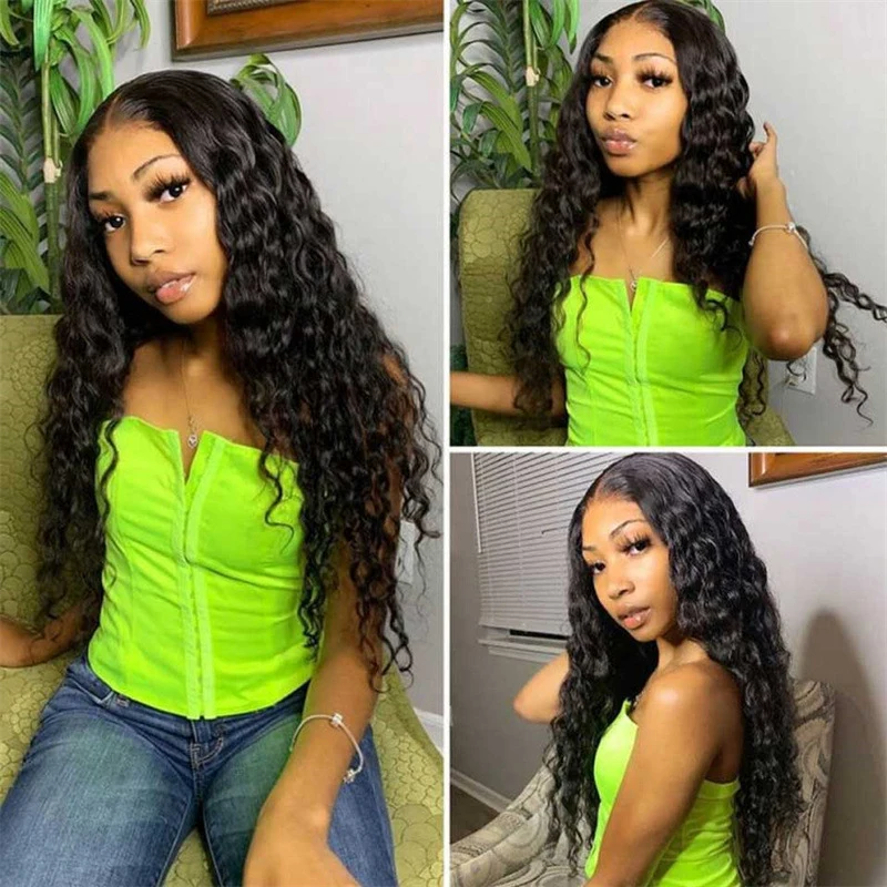 Wig with African-style small curls, 13*4 lace front, middle parting, long curly synthetic hair, high-temperature fiber headpiece
Wig with African-style small curls, 13*4 lace front, middle parting, long curly synthetic hair, high-temperature fiber headpiece