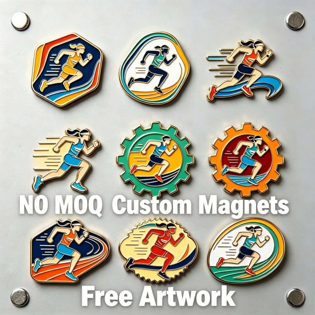 Custom Running Fridge Magnets, No MOQ Free Artwork, Enamel Refrigerator Magnets for Sports Fans, Home Decor Gift
Custom Running Fridge Magnets, No MOQ Free Artwork, Enamel Refrigerator Magnets for Sports Fans, Home Decor Gift