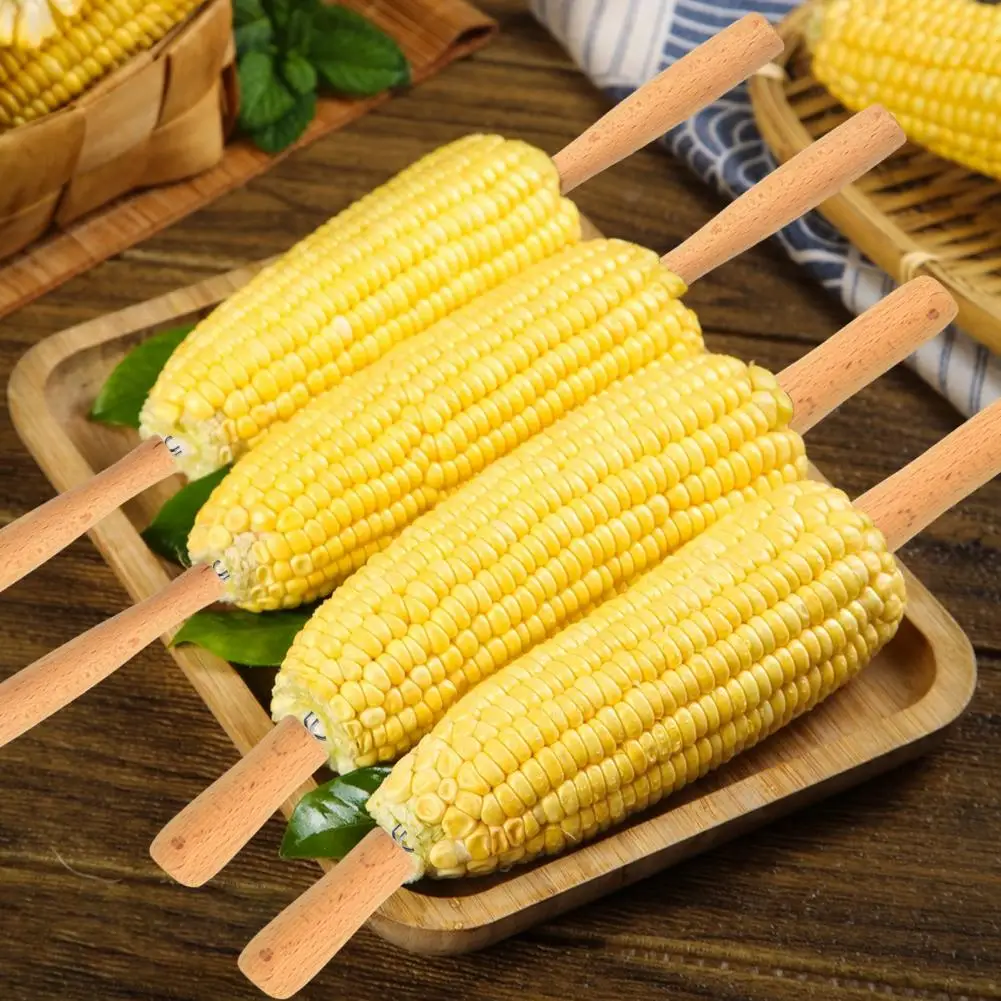 Reusable Cooking Skewers Set of 4 Stainless Steel Potato Forks with Beech Wood Handle Reusable Corn Skewers Peeling Tools
Reusable Cooking Skewers Set of 4 Stainless Steel Potato Forks with Beech Wood Handle Reusable Corn Skewers Peeling Tools