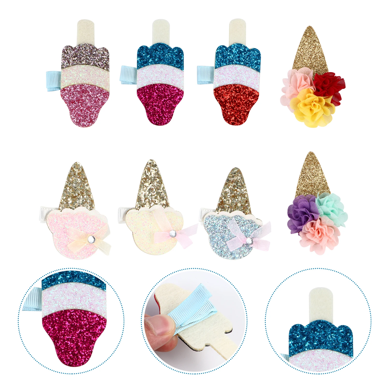 Ice Cream Hair Clips for Girls Sparkly Glitter Barrettes Party Accessories Sequin Wedding Ceremony Photography Show
Ice Cream Hair Clips for Girls Sparkly Glitter Barrettes Party Accessories Sequin Wedding Ceremony Photography Show