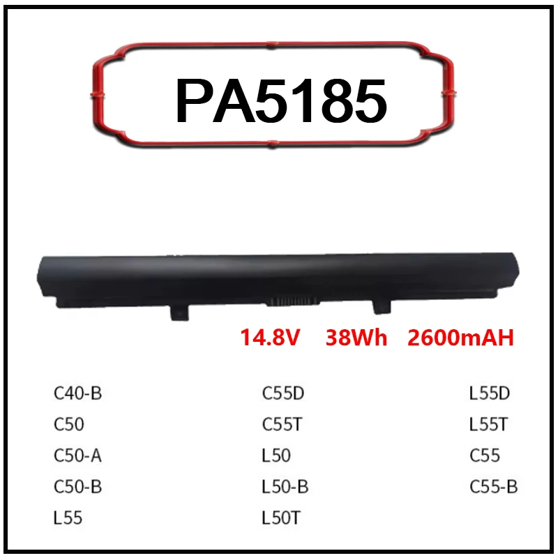 Аккумулятор для ноутбуков Toshiba PA5185 Li-ion с быстрой зарядкой, совместимый с моделями C40-B, C50-A/B, L50-B, C55D, L550D, C50, C55T, C50-A, C550-B, L50, L55T, PA5185U-1BRS
Аккумулятор для ноутбуков Toshiba PA5185 Li-ion с быстрой зарядкой, совместимый с моделями C40-B, C50-A/B, L50-B, C55D, L550D, C50, C55T, C50-A, C550-B, L50, L55T, PA5185U-1BRS
