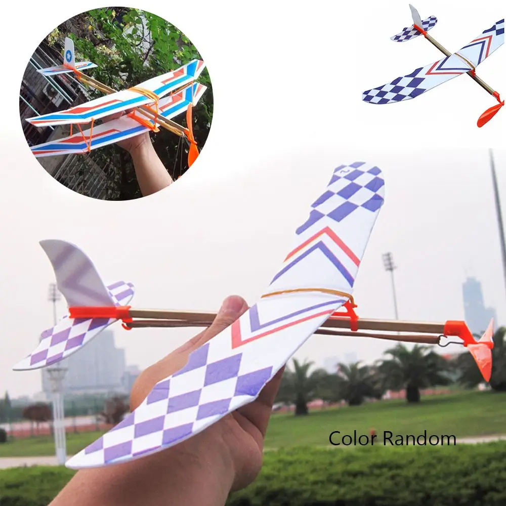 Children Novelty Plastic Educational Toy Powered Flying Glider Assembly Plane Model DIY Foam Aircraft Elastic Rubber Airplane
Children Novelty Plastic Educational Toy Powered Flying Glider Assembly Plane Model DIY Foam Aircraft Elastic Rubber Airplane