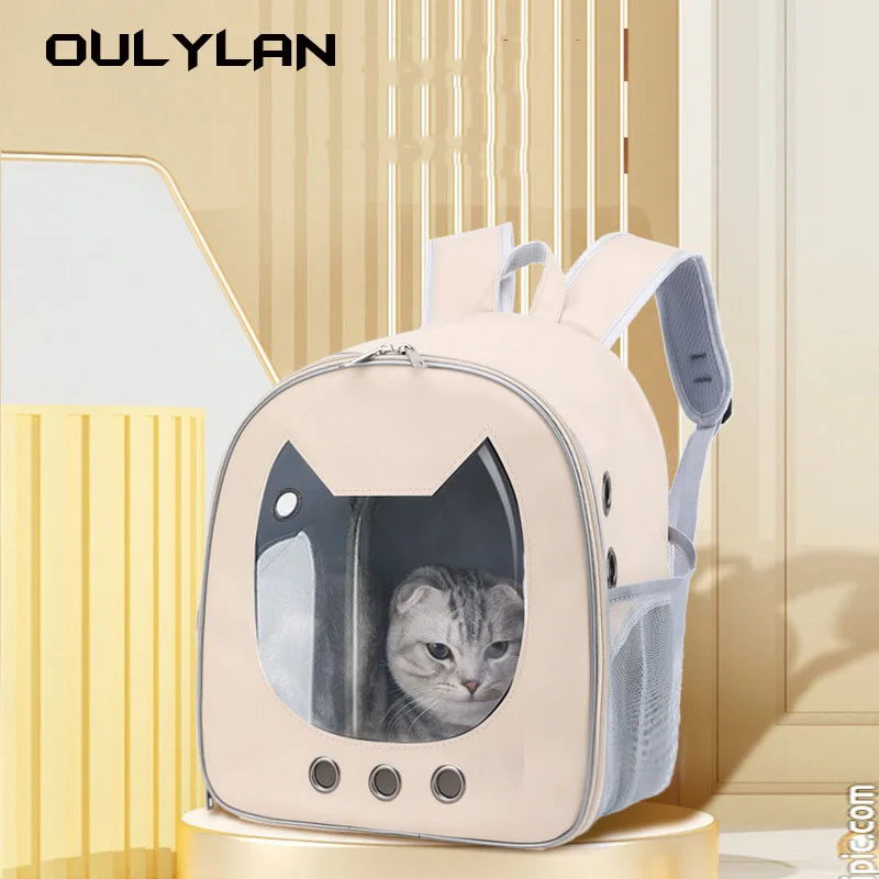Oulylan Pet Cat Carrier Bag Breathable Portable Cat Backpack Outdoor Travel Transparent Bag For Cats Carrying Pet Supplies
Oulylan Pet Cat Carrier Bag Breathable Portable Cat Backpack Outdoor Travel Transparent Bag For Cats Carrying Pet Supplies