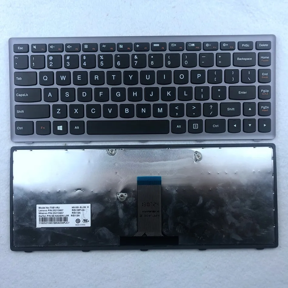 US Laptop Keyboard For LENOVO Ideapad G400S G405S G410S S410P Z410 Silver Frame US Layout
US Laptop Keyboard For LENOVO Ideapad G400S G405S G410S S410P Z410 Silver Frame US Layout