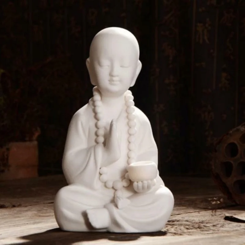 6.4"China White Porcelain Ceramics Lovable Little Monk Figurine Statue Statues
6.4"China White Porcelain Ceramics Lovable Little Monk Figurine Statue Statues