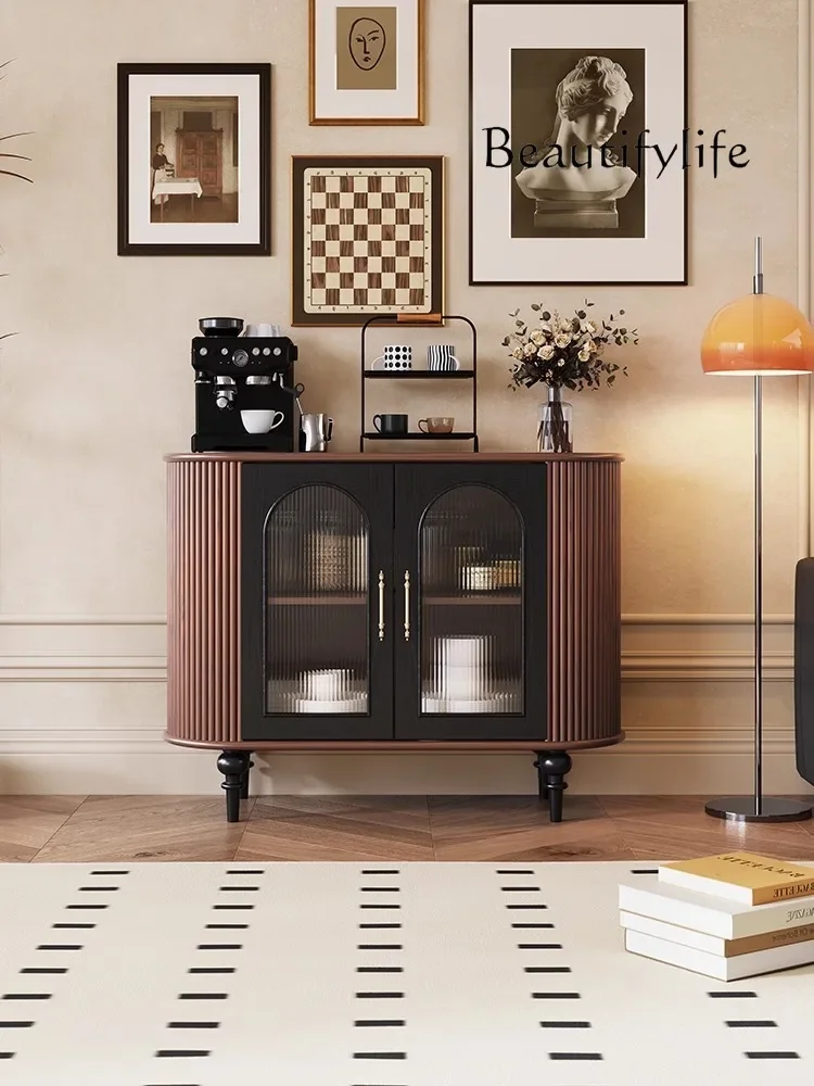 L Retro dining side cabinet, ancient style simple decorative cabinet, Changhong glass French solid wood entrance cabinet
L Retro dining side cabinet, ancient style simple decorative cabinet, Changhong glass French solid wood entrance cabinet