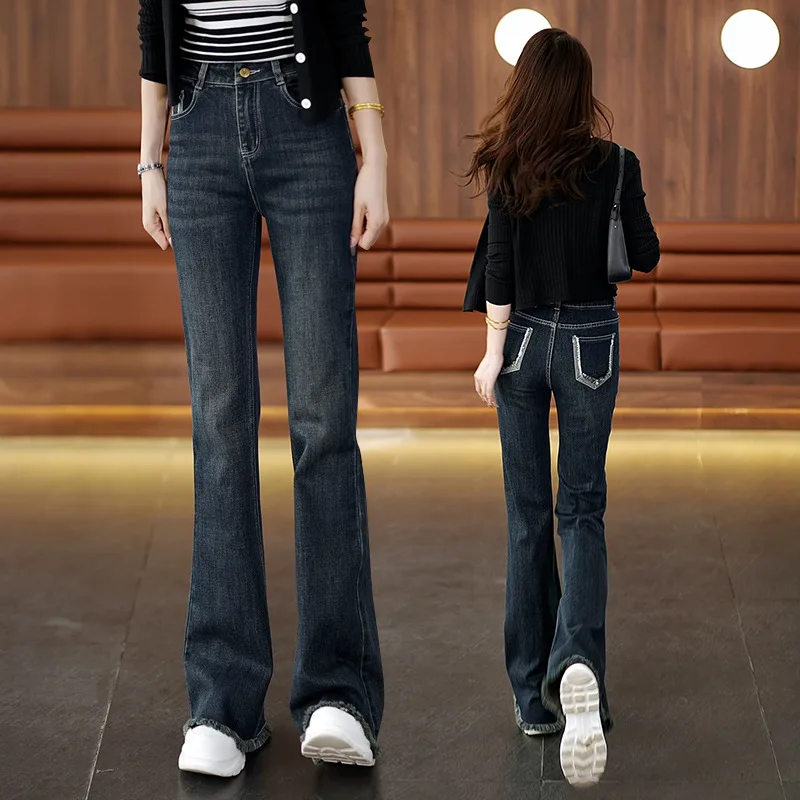 Micro Cropped Jeans Children Spring High Waist Thin women's Pants Straight Leg Horseshoe Bell Bottoms
Micro Cropped Jeans Children Spring High Waist Thin women's Pants Straight Leg Horseshoe Bell Bottoms