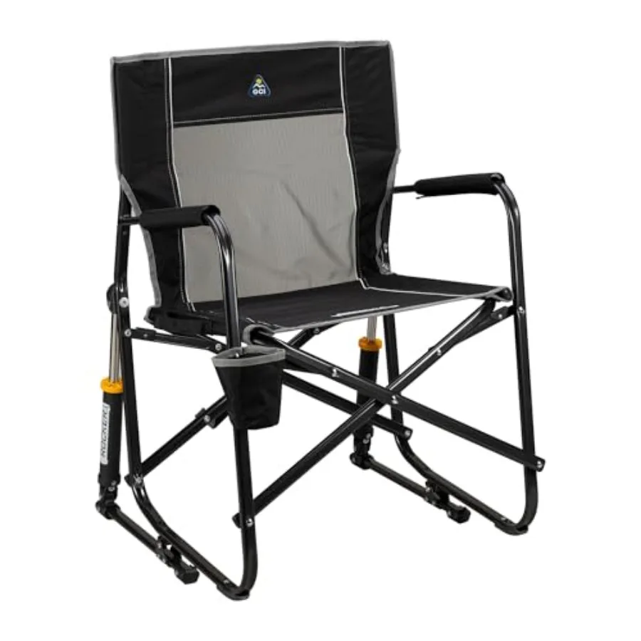 Outdoor rocking chair for freestyle relaxation, polywood material, charcoal gray, integrated beverage holder and weather-resist
Outdoor rocking chair for freestyle relaxation, polywood material, charcoal gray, integrated beverage holder and weather-resist