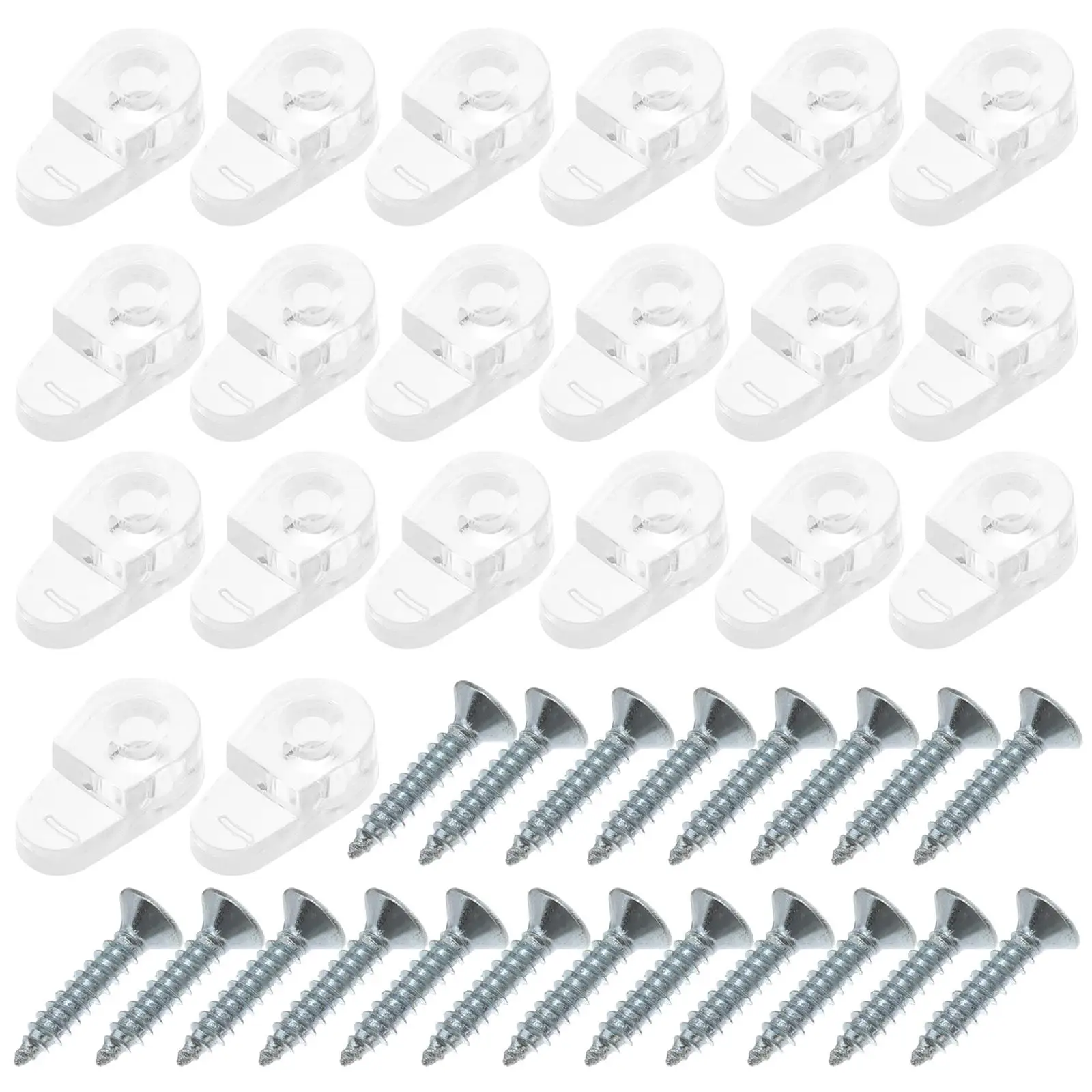 20 Pcs Screws Cabinet Door Glass Panel Mounting Clips Doors Retainer Flush Coat Hanger
20 Pcs Screws Cabinet Door Glass Panel Mounting Clips Doors Retainer Flush Coat Hanger