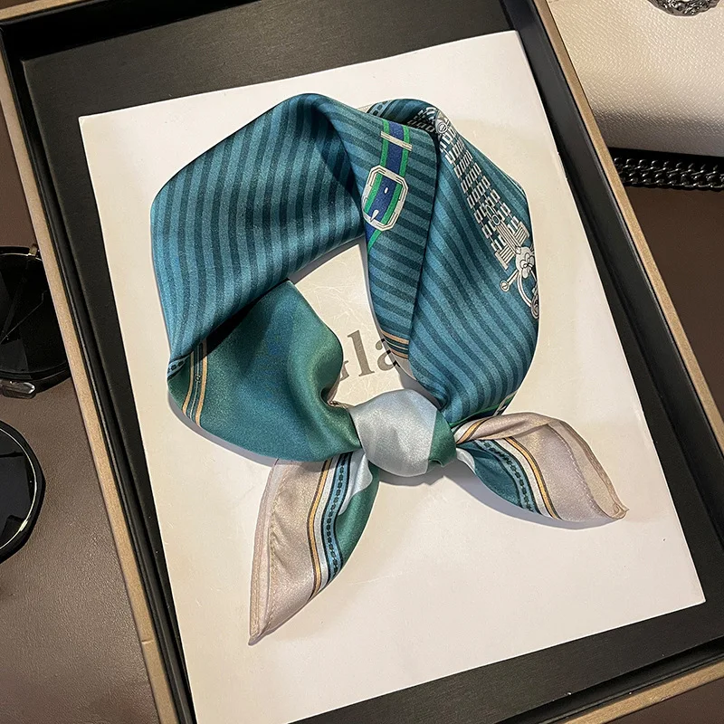 2023 New Square 100% Silk Scarf Women Print Neckerchief Female Headband Hair Hand Wrist Foulard Small Echarpe Hijab Bandana
2023 New Square 100% Silk Scarf Women Print Neckerchief Female Headband Hair Hand Wrist Foulard Small Echarpe Hijab Bandana