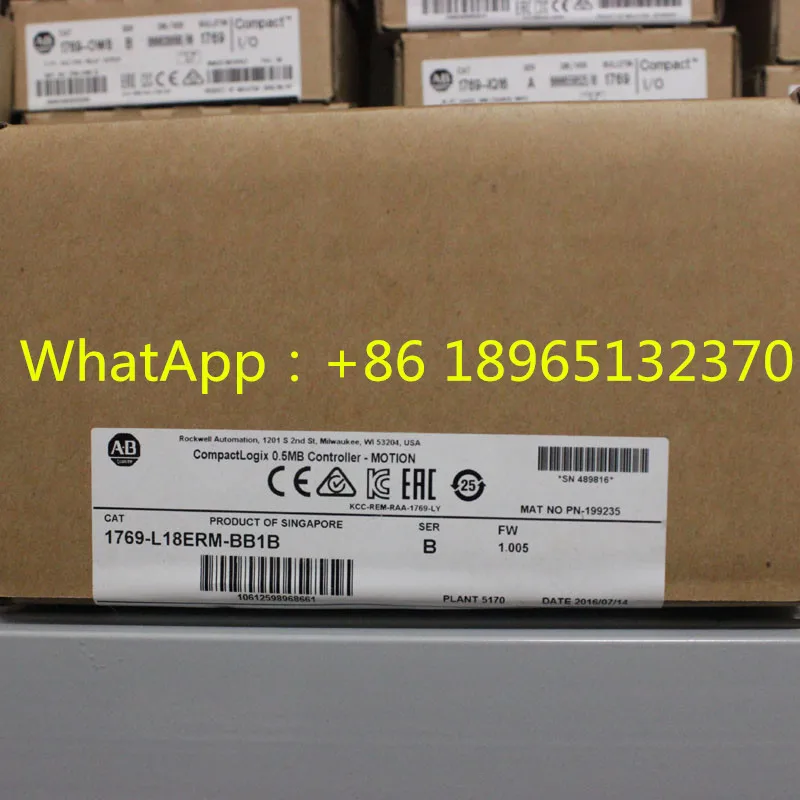 Новый оригинальный модуль 1769-L18ERM-BB1BK 1769L18ERMBB1BK 1769-L19ER-BB1B 1769L19ERBB1B 1769-L19ER-BB1BK 1769L19ERBB1BK
Новый оригинальный модуль 1769-L18ERM-BB1BK 1769L18ERMBB1BK 1769-L19ER-BB1B 1769L19ERBB1B 1769-L19ER-BB1BK 1769L19ERBB1BK