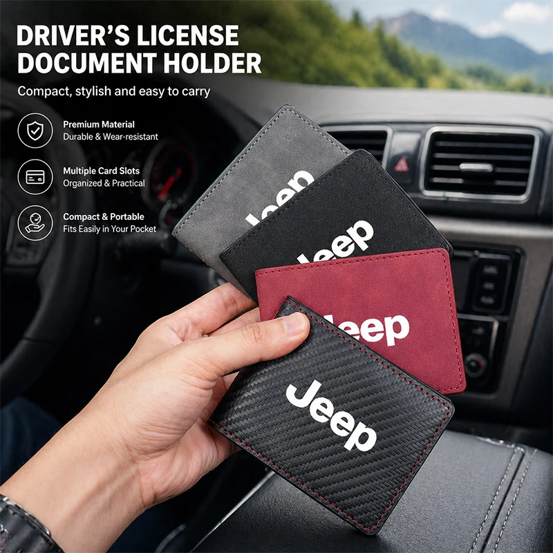 Car Driver License Suede Leather Bag Auto Driving Documents Wallet For Jeep Renegade Compass Grand Cherokee Wrangler Patriot
Car Driver License Suede Leather Bag Auto Driving Documents Wallet For Jeep Renegade Compass Grand Cherokee Wrangler Patriot