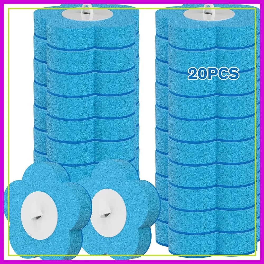 20PCS Disposable Toilet Brush Refills, Blue, Deep Cleaning Heads for Bathroom
20PCS Disposable Toilet Brush Refills, Blue, Deep Cleaning Heads for Bathroom
