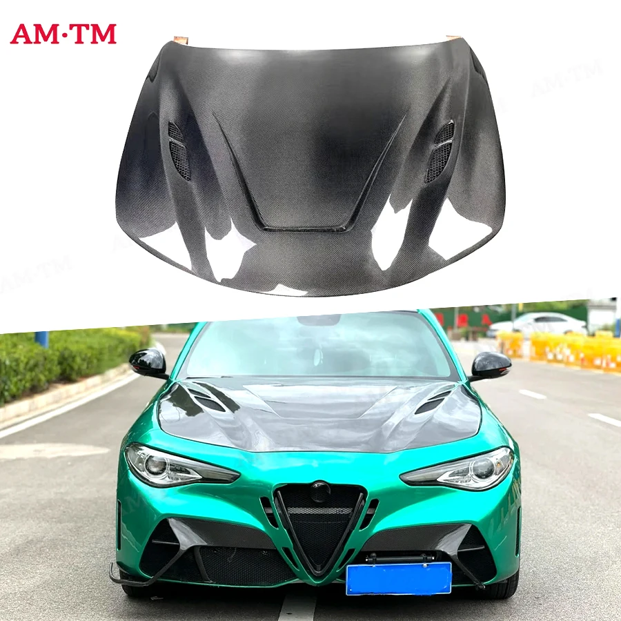 For Alfa Romeo Giulia Car Front Bumper Engine Cover Hood Bonnet Vent Carbon Fiber Parts Upgrade Body kits
For Alfa Romeo Giulia Car Front Bumper Engine Cover Hood Bonnet Vent Carbon Fiber Parts Upgrade Body kits