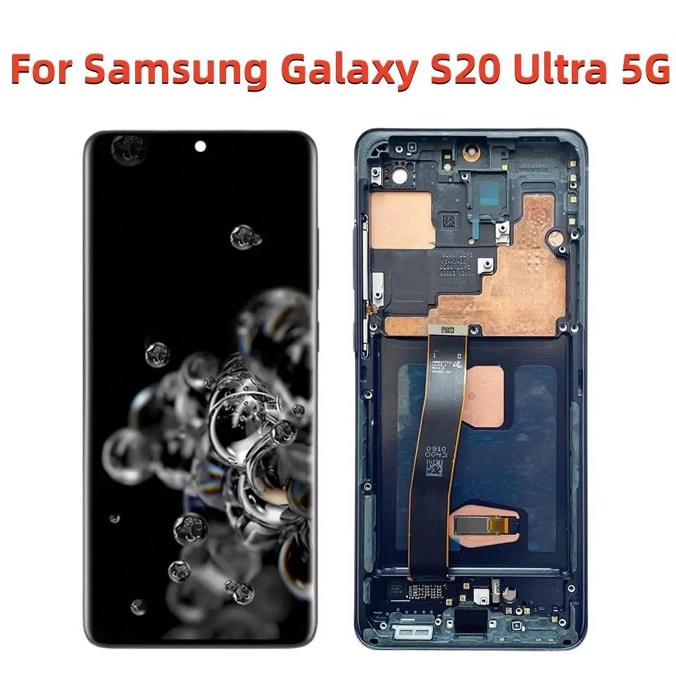 For Samsung Galaxy S20 Ultra 5G Display LCD Screen With Frame For S20 Ultra SM-988F G988B/DS LCD Display Touch Screen Digitizer
For Samsung Galaxy S20 Ultra 5G Display LCD Screen With Frame For S20 Ultra SM-988F G988B/DS LCD Display Touch Screen Digitizer