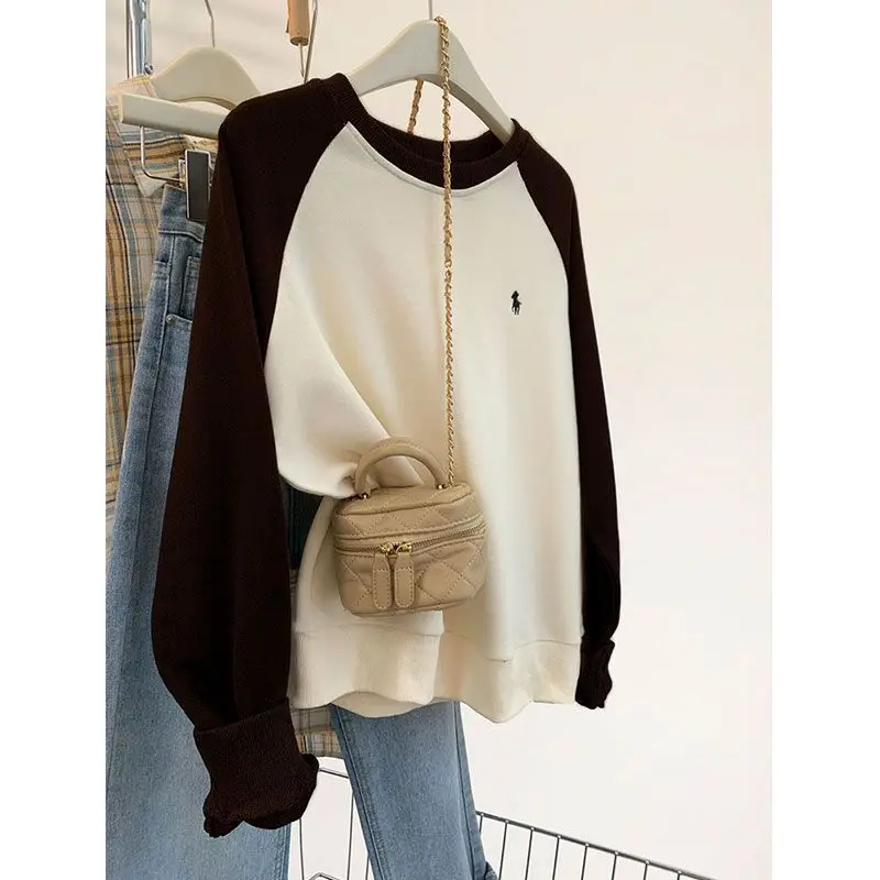 Autumn Winter New Fashion Round Neck Long Sleeve Contrast Color Sweatshirts Women's Clothing Casual All-match Trend Korean Tops
Autumn Winter New Fashion Round Neck Long Sleeve Contrast Color Sweatshirts Women's Clothing Casual All-match Trend Korean Tops