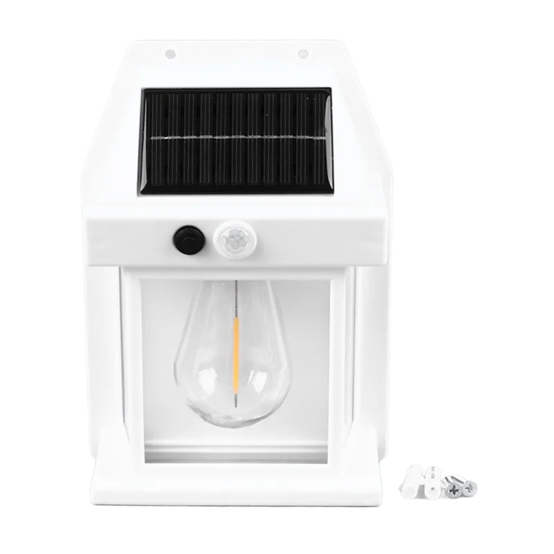 Наружный солнечный вольфрамовый настенный светильник 1800 мАч, водонепроницаемый, с датчиком движения, наружное настенное освещение для декора стен двора, белый цвет
Наружный солнечный вольфрамовый настенный светильник 1800 мАч, водонепроницаемый, с датчиком движения, наружное настенное освещение для декора стен двора, белый цвет