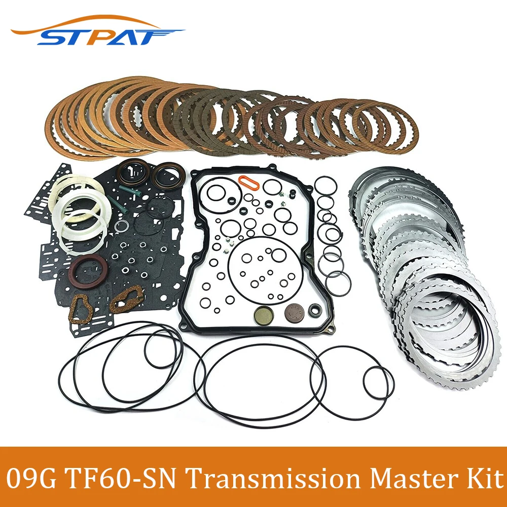STPAT 09G TF60-SN Automatic Transmission Master Rebuild Gearbox Gasket Kit For VW T4 SKODA PASSAT GOLF ALTEA Car Accessories
STPAT 09G TF60-SN Automatic Transmission Master Rebuild Gearbox Gasket Kit For VW T4 SKODA PASSAT GOLF ALTEA Car Accessories