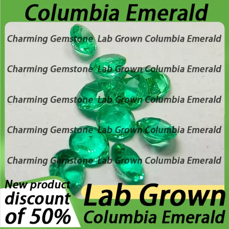 Wholesale Lab Grown Round Shape Columbia Emerald Hand Cut Gemstone for DIY Charms Women Advanced Jewelry Making Materials
Wholesale Lab Grown Round Shape Columbia Emerald Hand Cut Gemstone for DIY Charms Women Advanced Jewelry Making Materials