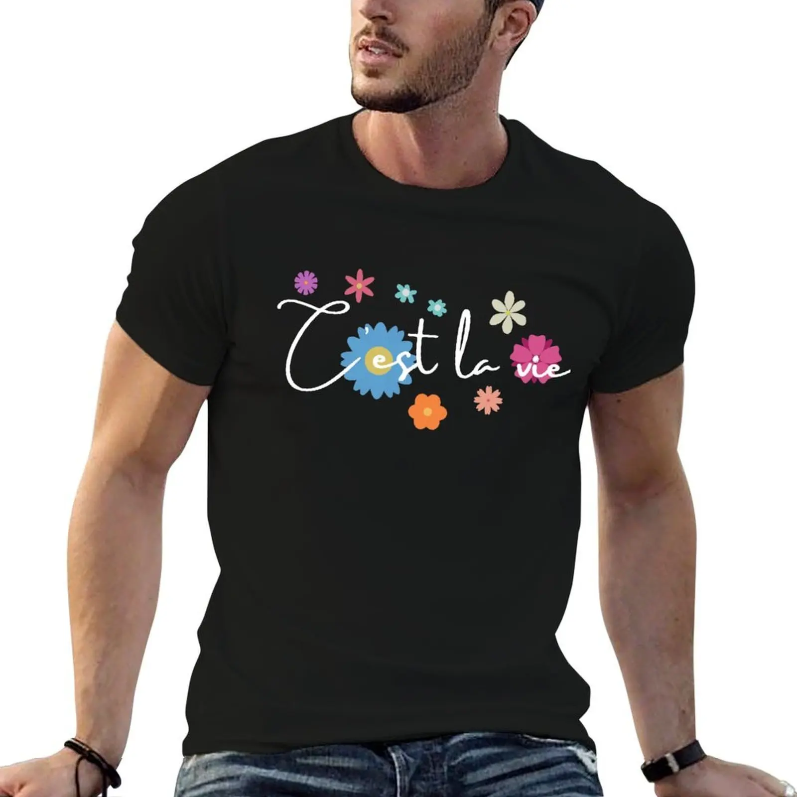 Cest la vie floral design. T-Shirt man t shirt luxury mens graphic t shirts cotton t shirt man T-shirt
Cest la vie floral design. T-Shirt man t shirt luxury mens graphic t shirts cotton t shirt man T-shirt