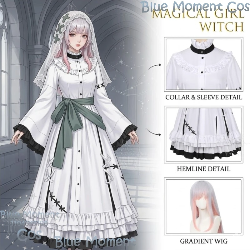 Magical Girll Witch Trial Hikawa Melulu Maid Dress Cosplay Costume Two Dimensional Anime Game Character Outfit Lolita Party Cute
Magical Girll Witch Trial Hikawa Melulu Maid Dress Cosplay Costume Two Dimensional Anime Game Character Outfit Lolita Party Cute