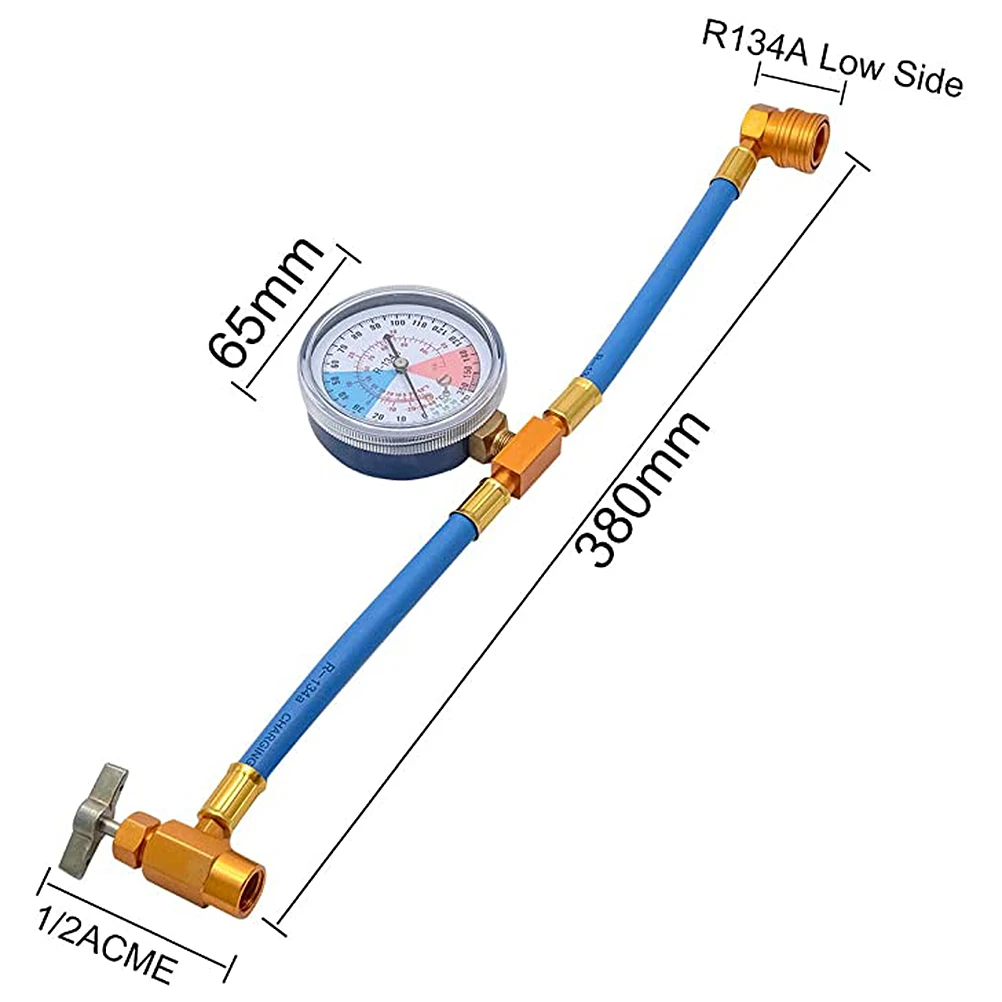 R134A Filling Tube Conditioning Recharge Hose Refrigerant Supplement Tool Detection Gauge Quick Connector For Car Diy
R134A Filling Tube Conditioning Recharge Hose Refrigerant Supplement Tool Detection Gauge Quick Connector For Car Diy