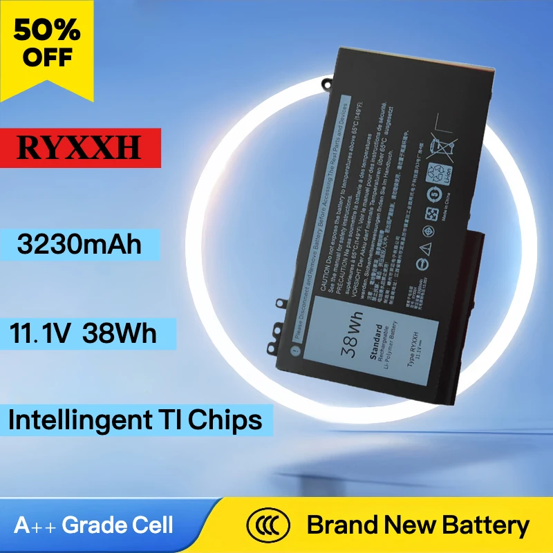 Brand New 11.1V 3230mAh RYXXH Laptop Battery For Dell Latitude 12 5000 11 3150 3160 3550 E5250 E5450 E5550 Series High Quality
Brand New 11.1V 3230mAh RYXXH Laptop Battery For Dell Latitude 12 5000 11 3150 3160 3550 E5250 E5450 E5550 Series High Quality