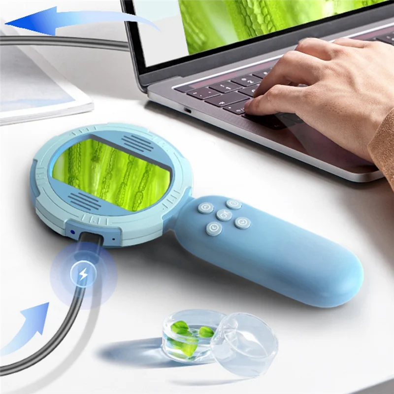 AED5-Digital Microscope With 2Inch IPS Screen 100X Pocket Magnifying Glass With Light For Adults Coin Magnifier With 8 Leds
AED5-Digital Microscope With 2Inch IPS Screen 100X Pocket Magnifying Glass With Light For Adults Coin Magnifier With 8 Leds