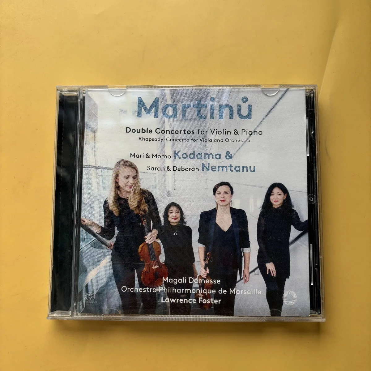 Martinů Double Concertos Violin Piano Viola Concerto Kodama Nemtanu Marseille Phil Foster Classical Collectible Audio CD
Martinů Double Concertos Violin Piano Viola Concerto Kodama Nemtanu Marseille Phil Foster Classical Collectible Audio CD