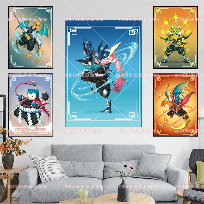 Pokemon Poster Japanese Anime Peripheral High-definition Printing Pikachu Charizard Wall Art Children's Room Decoration Painting
Pokemon Poster Japanese Anime Peripheral High-definition Printing Pikachu Charizard Wall Art Children's Room Decoration Painting