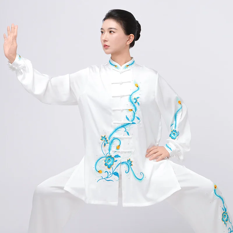 Chinese Martial Arts Performance Tai Uniform Gong fu Wushu Suit Taiji Clothing Women's Acetate Satin Competition Eight-Section
Chinese Martial Arts Performance Tai Uniform Gong fu Wushu Suit Taiji Clothing Women's Acetate Satin Competition Eight-Section